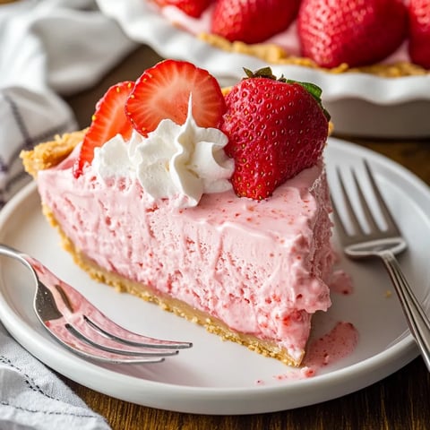 No-Bake Strawberry Jello Pie