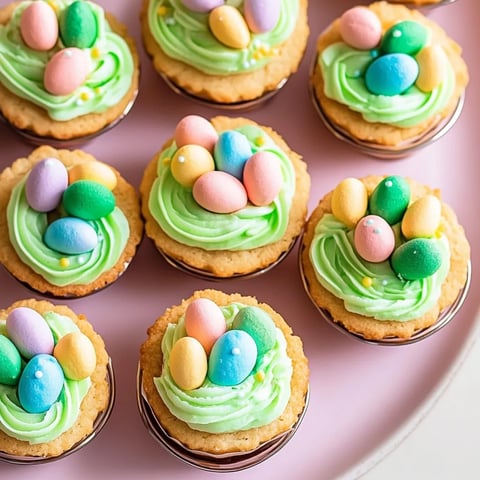 Easter Basket Sugar Cookie Cups