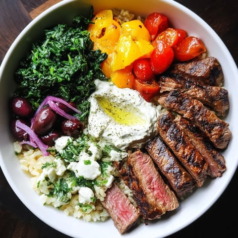 Mediterranean Steak Bowls