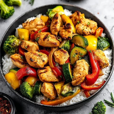 Healthy Chicken and Vegetables Skillet
