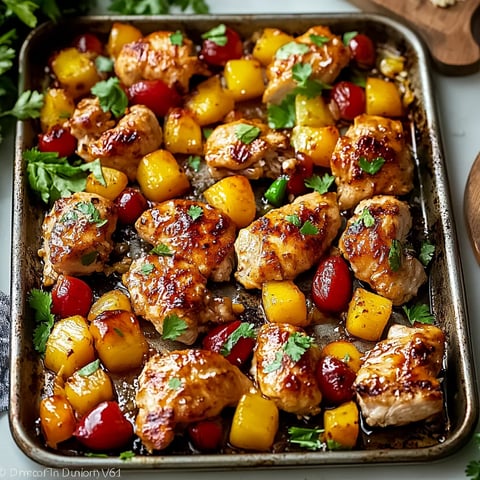 Hawaiian Chicken Sheet Pan
