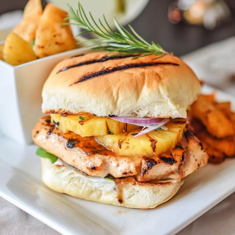 Grilled Hawaiian Chicken Sandwiches