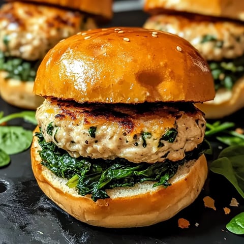A burger with spinach and chicken.