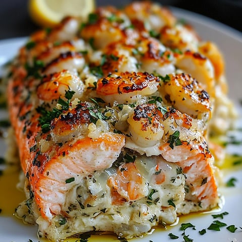Stuffed Salmon Bliss