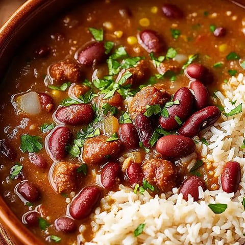Delicious Bowl of Beans and Rice