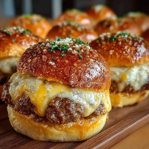 Garlic Parmesan Cheeseburger Bombs.