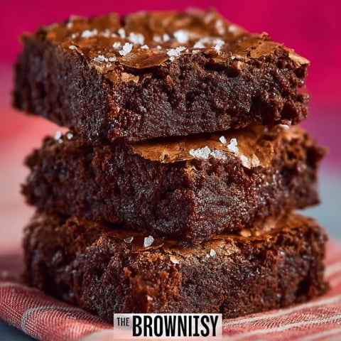 Brownies made with cocoa powder.