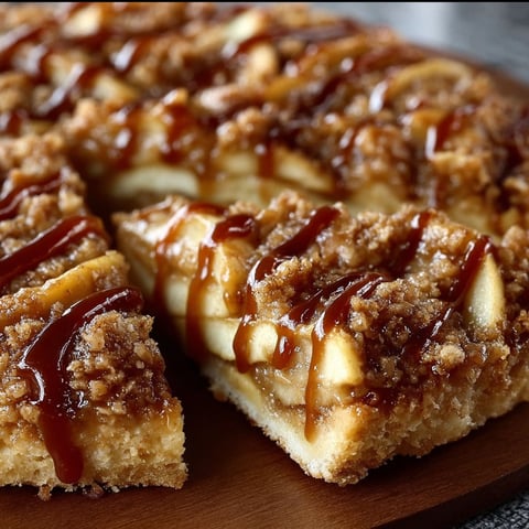 A slice of apple crisp pizza.