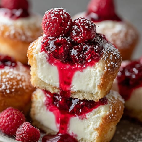 A stack of raspberry cream cheese bites.