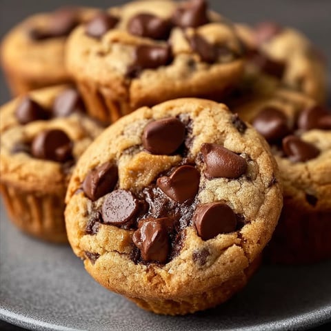 A plate of Reese's Peanut Butter Chocolate Chip Cookie Bites.