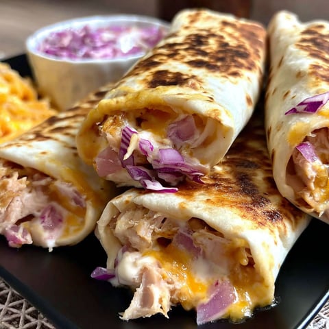Air Fryer Hot Chicken Wraps.