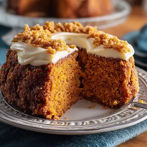 A slice of a sweet potato cake on a plate.
