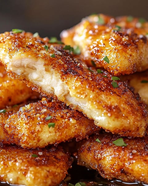 A stack of crack chicken tenders.