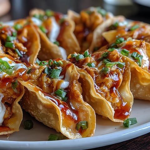 A plate of food with a sauce on it.