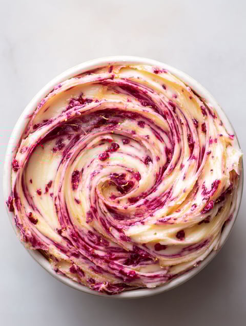 A cranberry honey butter dessert.