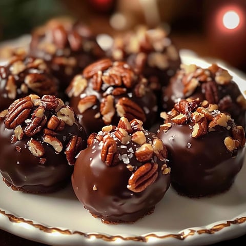 A plate of pecan pie balls.