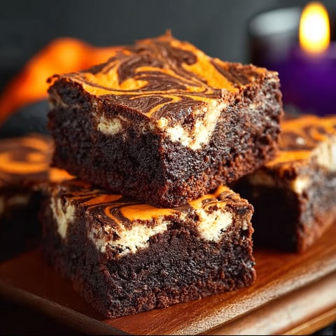 A delicious swirl cream cheese brownies for your Halloween bash.