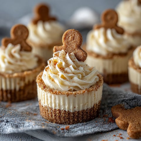 No-Bake Gingerbread Cheesecake Cups.