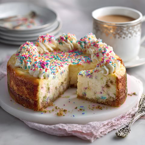 A slice of sugar cookie cheesecake.