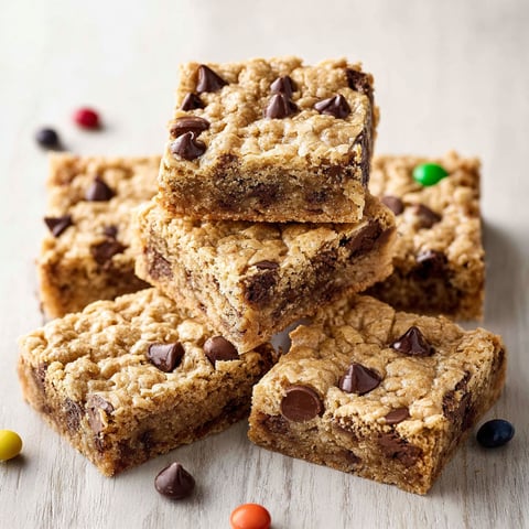 A stack of oatmeal chocolate chip bars.