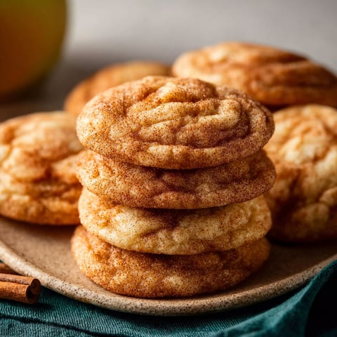 A plate of caramel apple snickerdoodles.