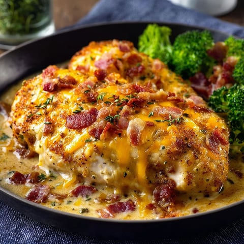 Bacon Ranch Chicken with broccoli.